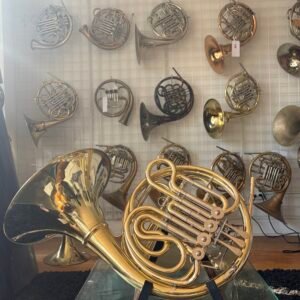 Yamaha YHR-567 Double French Horn with custom Balu leadpipe.