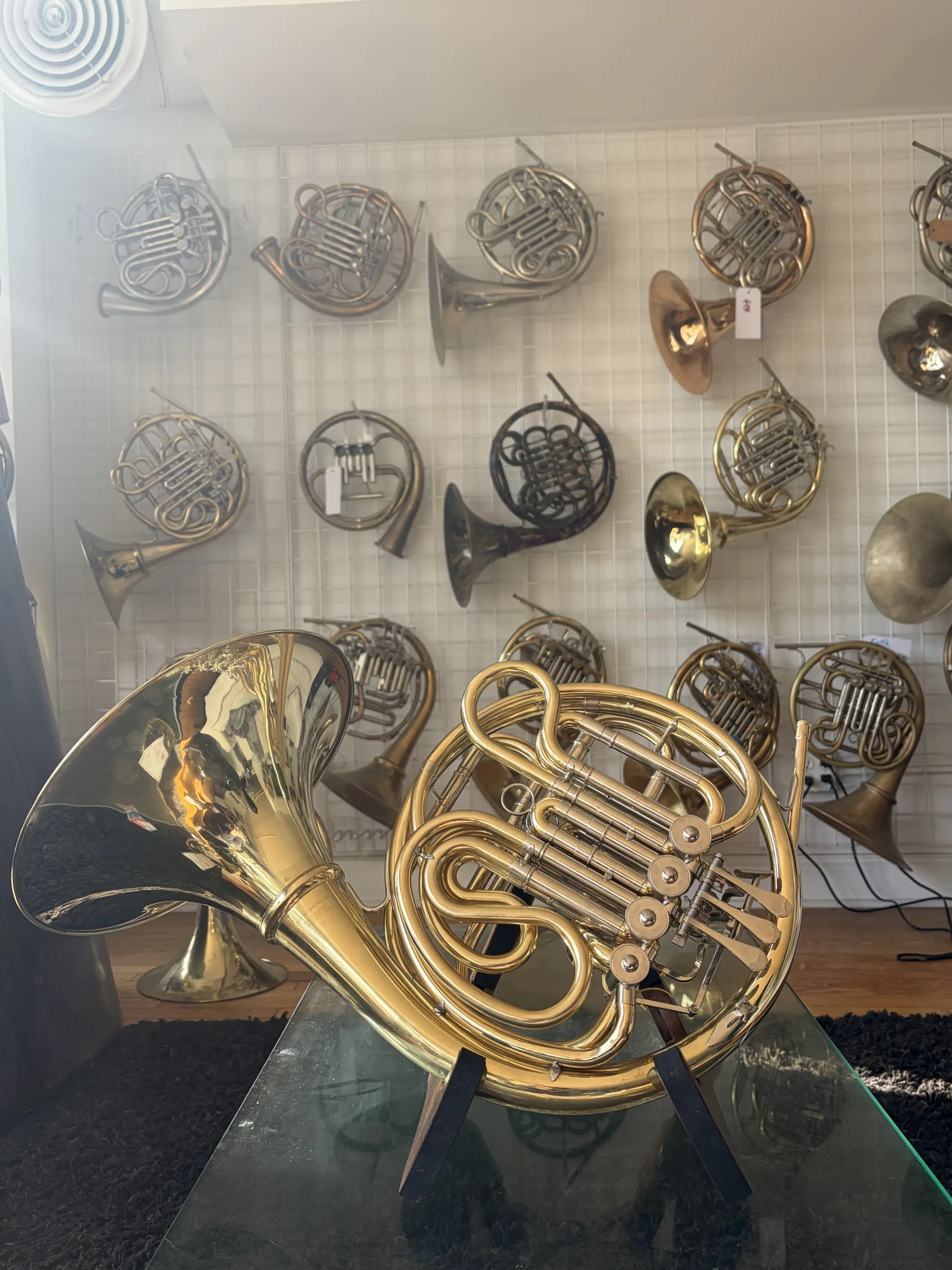 Yamaha YHR-567 Double French Horn with custom Balu leadpipe.